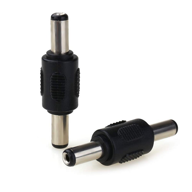 MOBOREST 12V 5.5mm x 2.1mm DC Power Connector Adapter, 12/24V Male to Male Power Jack Socket for Led Strip CCTV Security Camera Cable Wire Ends Plug Barrel -2PCS - Image 3